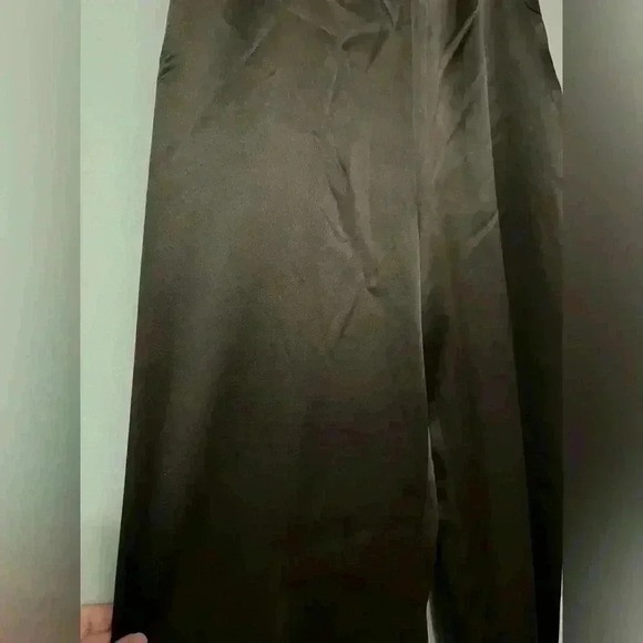 Talbots 100% Silk Chocolate Color Dress Pants Size 12 - Picture 7 of 10